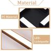 Plafonnier LED - NETTLIFE - 56,5 cm - Noir - 24W - 3000K (blanc chaud)