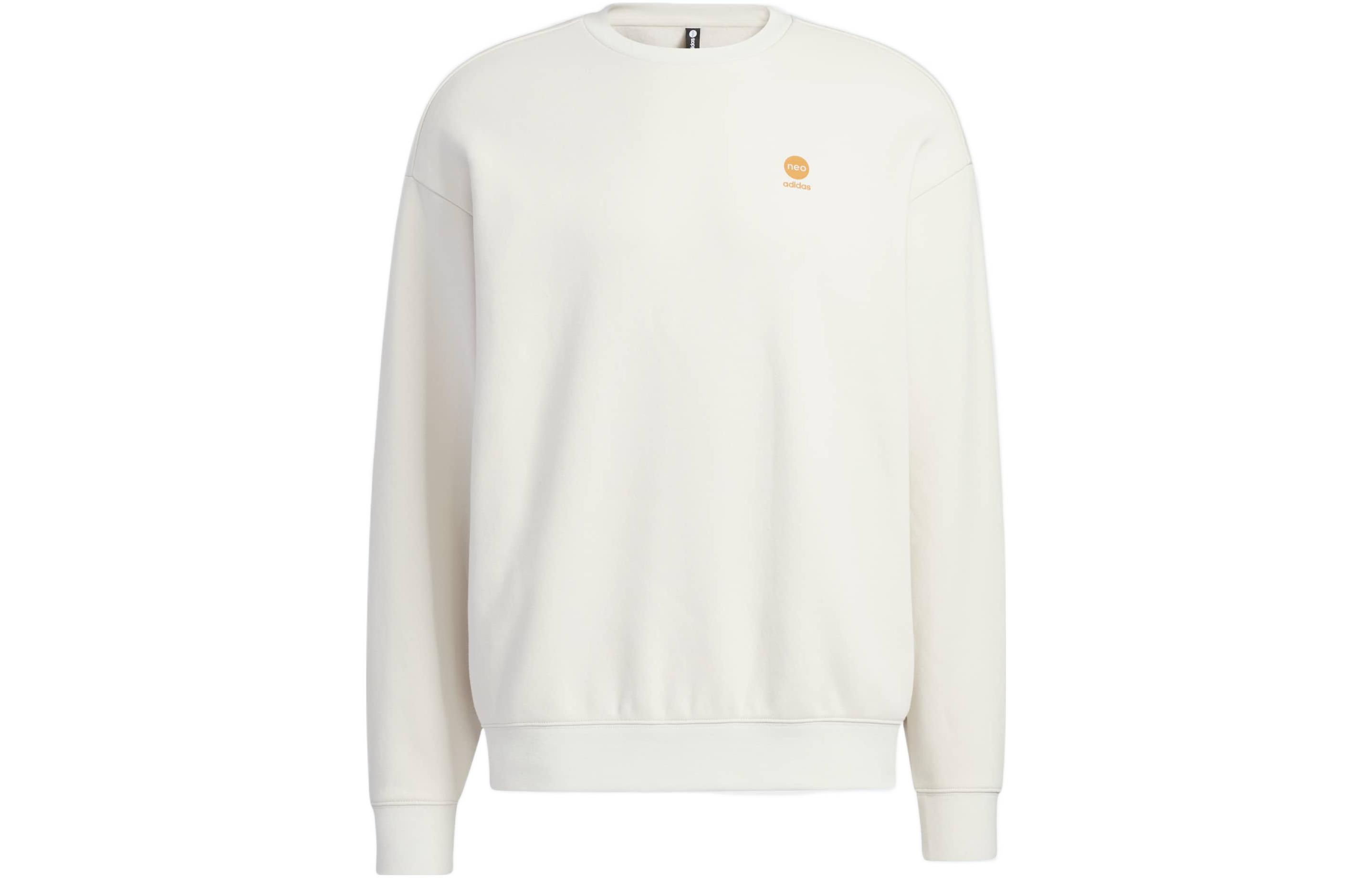 Adidas Neo Sweatshirts Unisex White Crew Neck Moderate Regular HY9656 XXL