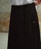 ZEROSTREET Lezero Satin String Skirt / Black