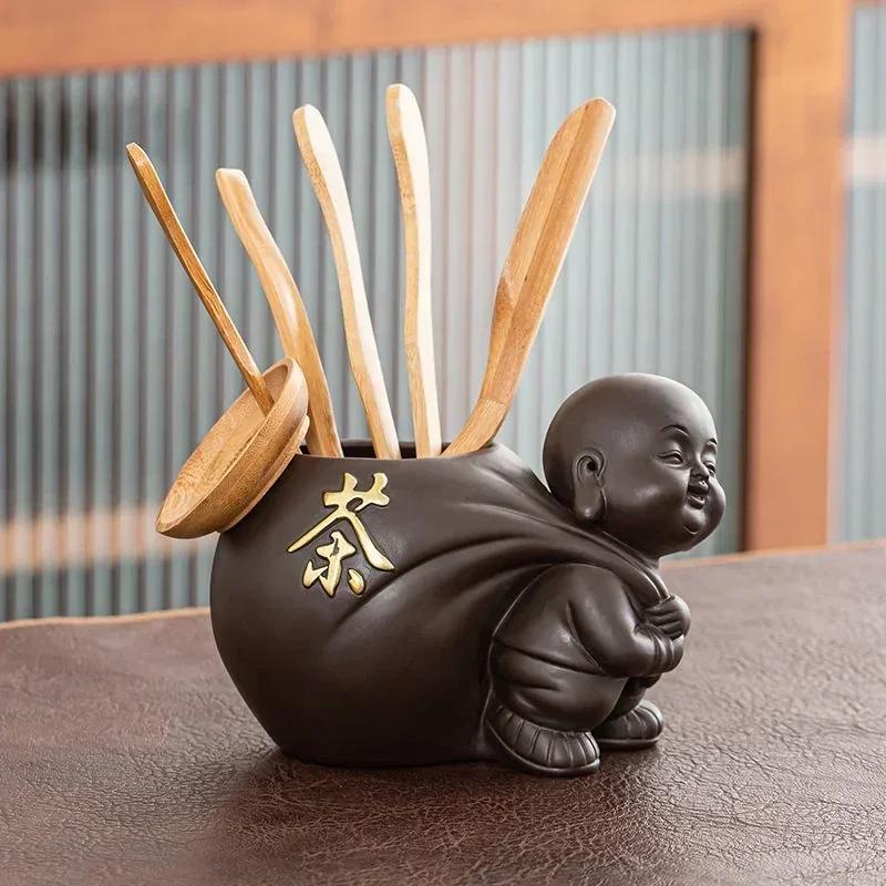 

Japanese Bamboo Tea Tray Water Storage Small Simple Tea Table Simple Light Luxury Solid Wood Dry Tea Tray Portable Drain Tray