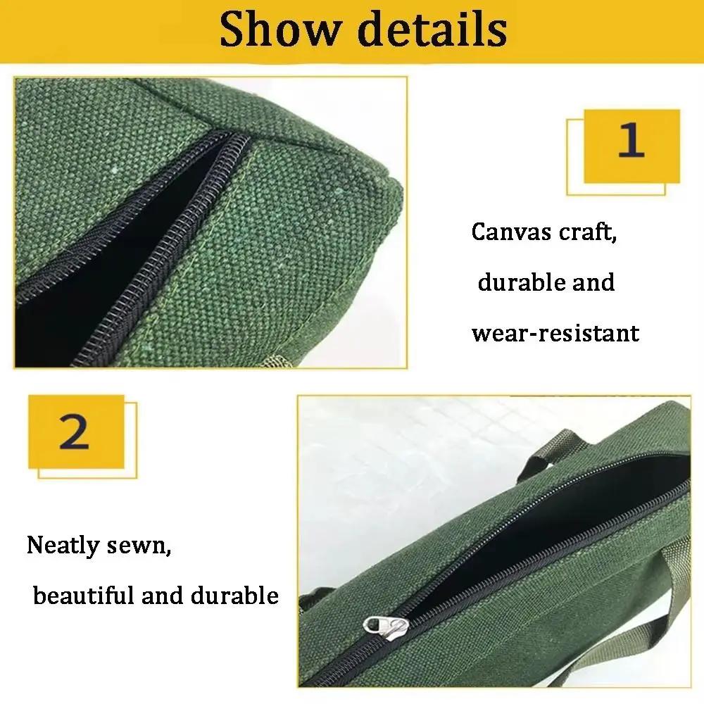 Thick Canvas Tool Storage Bag Handbag Large capacity Hardware Tool Organizer Hand Tool Portable Auto Repair Tool Kit