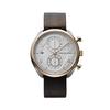 MASTER WORKS Quattro 002 MW07SRS-EDDBO8 Men's Watch, Made In Japan, Quartz Movement, 41mm, Leather Strap, Chronograph, Brown