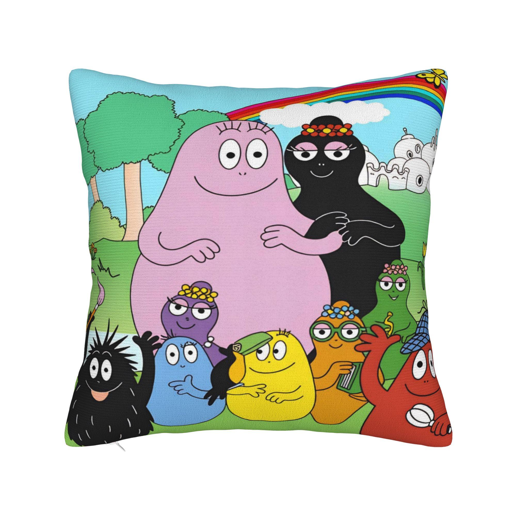 

Barbapapas Pillow Case Retro Trendy Pillow Cover Comfy Pillowcases For Living Room Sofa 30cmx30cm