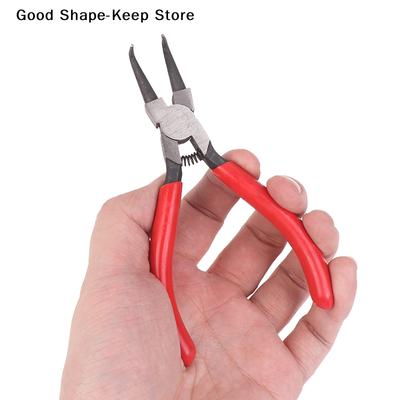 Carbon Steel Multifunctional Internal External Retaining Pliers, 5/6/7 Inch Hand Tool Snap Ring Circlip for All DIY Needs