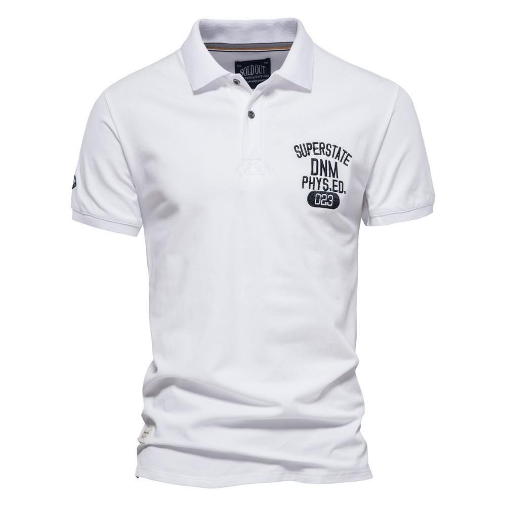 Summer New Printed Top Men's Short Sleeve Casual Lapel Trend POLO Shirt