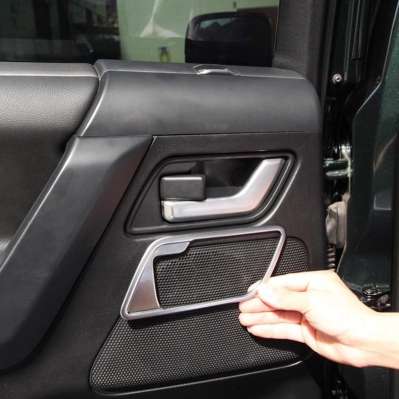 4pcs For Land Rover Freelander 2 2007-2016 ABS Chrome/Black Interior Inside Door Handle Frame Cover Trim Car