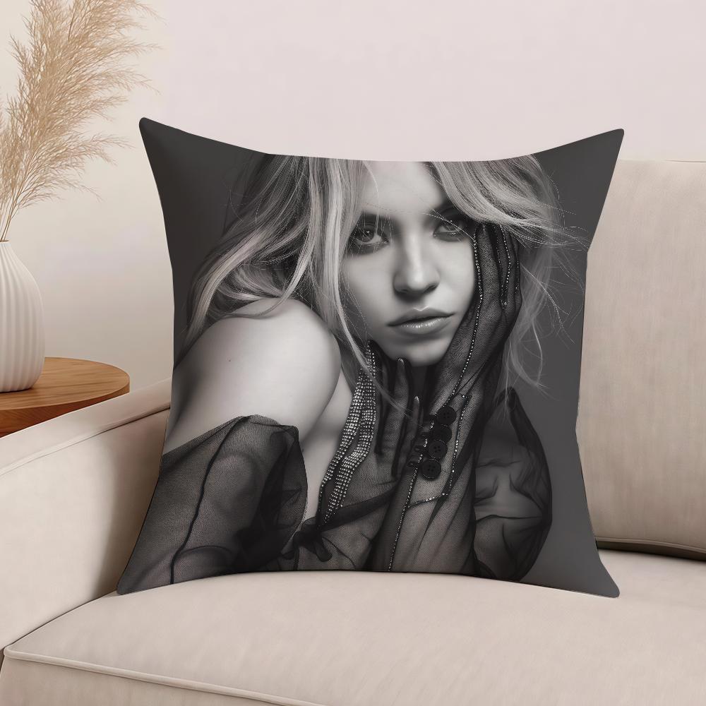 Actor Sydney Sweeney Pillow Case Office Cushions Suitable For Sofa Car Bedroom Decorative Cushion Cover