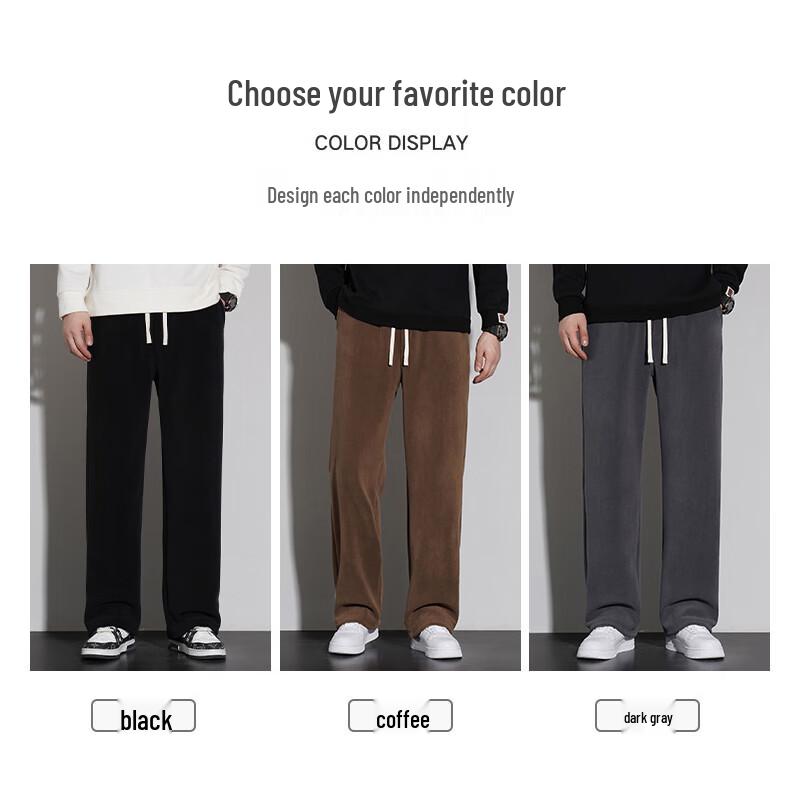 Jeanswest Men's Winter Fleece Lined Straight Leg Pants