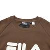 Fila Color Block Letter Logo Printed Casual Pullover Sweatshirt Men Sweatshirt Brown F11M419204F-BN