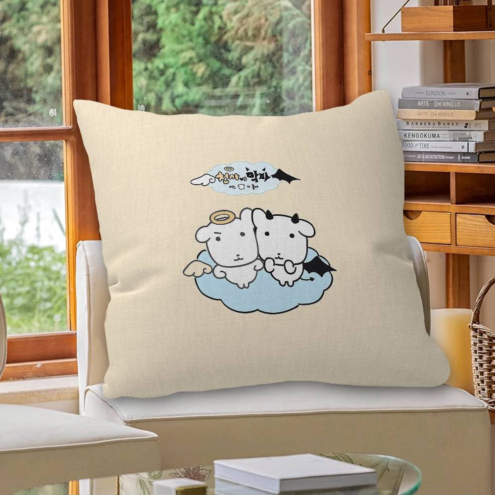 Cute Ganadi Pillow Anime Pillow Sofa Bed Head Pillow Cover Cushion Cover 45X45 Cm Fashion