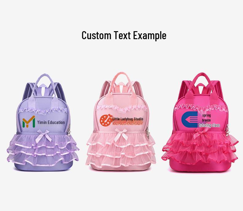 Girls' Princess Dress Style Backpack for Ages 3-6 Kindergarten - Fresh & Cute Design