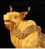 Fengshui Golden Bull Decorations Resin Lucky House Household Living Room Space Tv Cabinet Wine Cabinet Decoration Housearming Gifts Ornaments