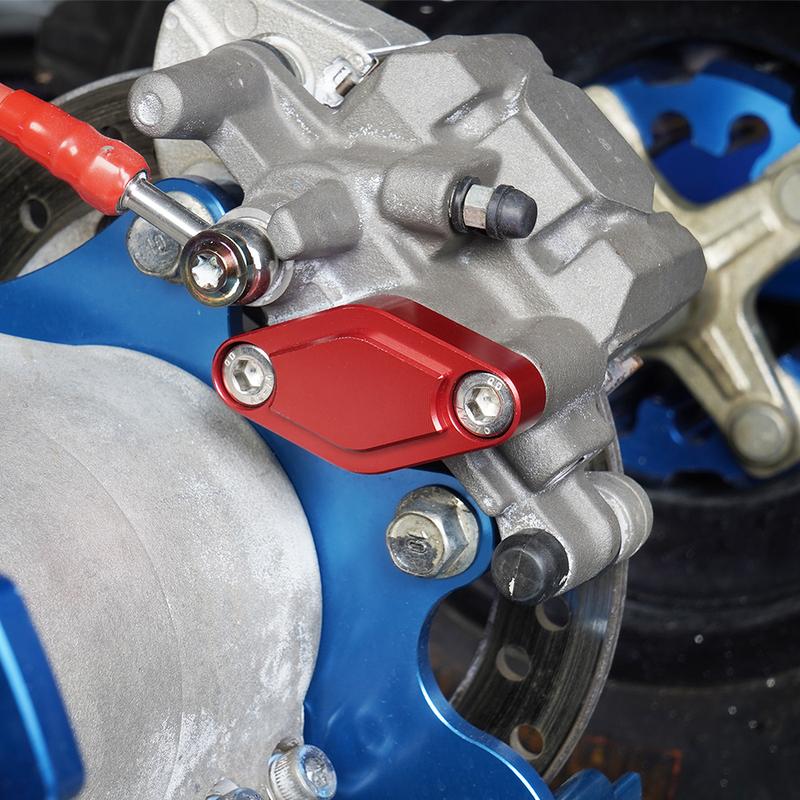 ATV Universal Parking Brake Block Off Plate Aluminum For Yamaha RAPTOR 700 YFZ450 YFZ450R Blaster200 Can Am ATV Polaris Honda