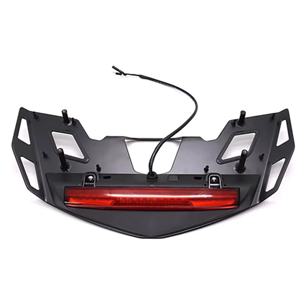 Honda Gold Wing GL1800 Motorcycle Accessories: Lights, Brake Lights, Turn Signals, Rear Luggage Rack, Seat Bracket, and Tail Components.