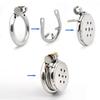 Manyjoy Stainless Steel Flat Chastity cage Urethral Sound Metal Penis Lock Ring Stretcher  Bondage Sadism Restraint Sex Toys
