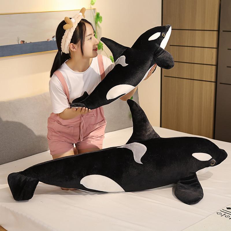 Marine Killer Whale Organism Plush Toy Stuffed Doll Home Decoration Kids Gift