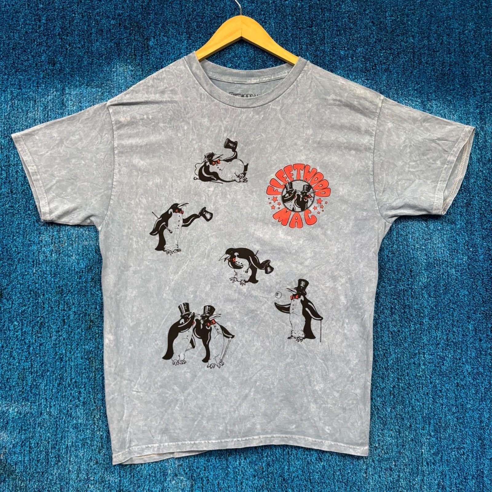 Fleetwood Mac Fancy Penguins Rumours Album Rock Band Tee L Unisex T-Shirt S