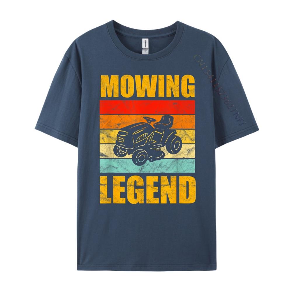 Funny Lawn Mower Mowing Legend Yard Work Lawn T Shirt Men 100 Cotton Shirts Memorial Day Graphic Tshirts
