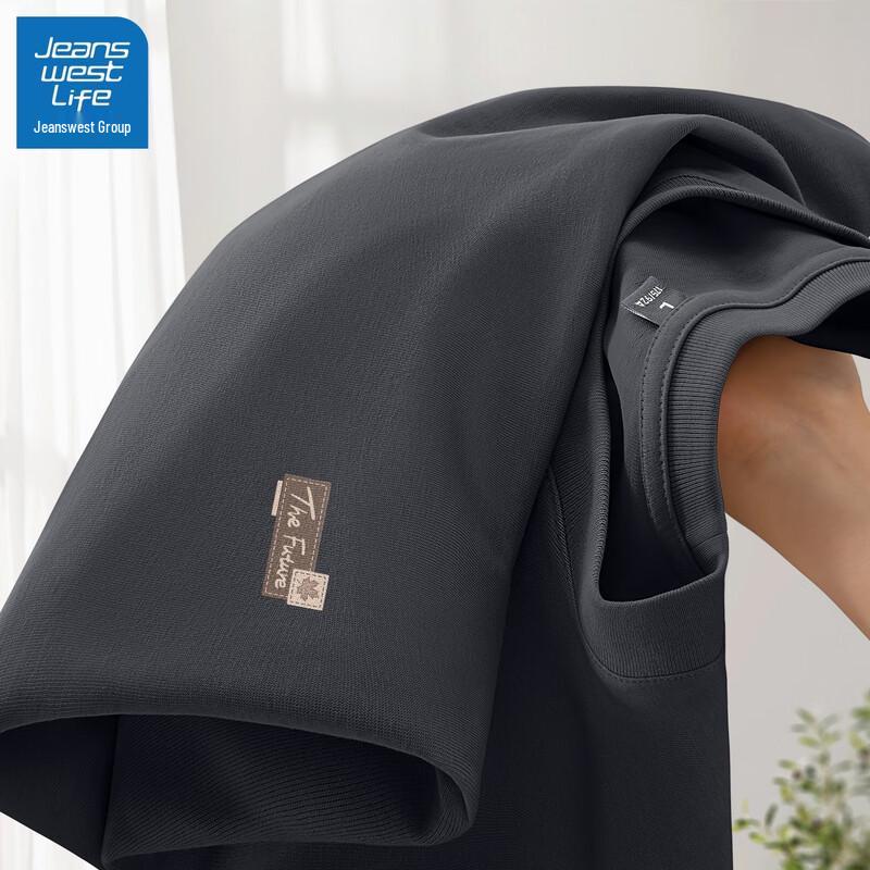 JEANSWEST LIFE Men s Pure Cotton Long Sleeve Round Neck T-Shirt XL