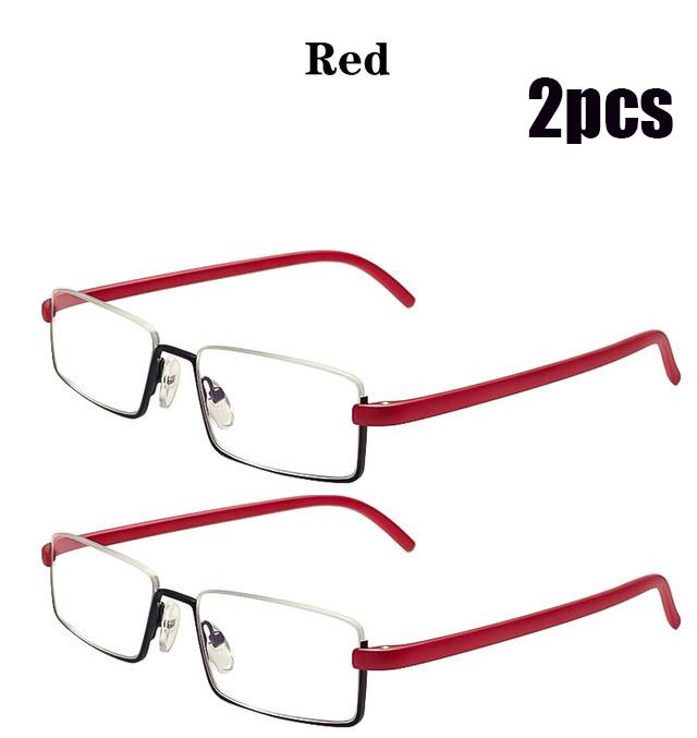 IENJOY TR90 Reading Glasses Anti-Blue Light Reading Glasses Men Half Frame Prescription Eyeglasses Male Eyewear With Case1.0-4.0