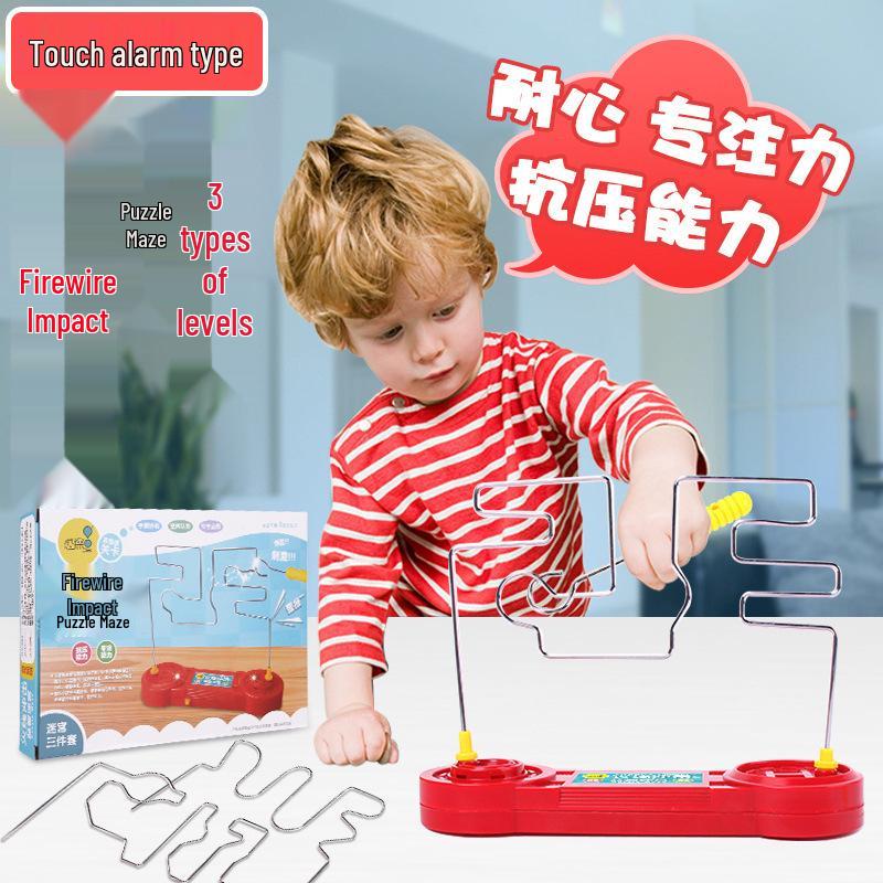 Kindergarten Crossfire Shock Maze: Children's Concentration & Endurance Puzzle Table Game.