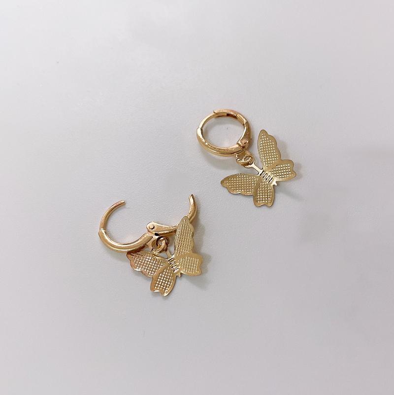 

Long Tassel Butterfly Drop Earrings 2021 Fashion Silver Color Hanging Women Earrings Trendy Jewelry Girls Party Gift