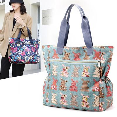 2023 Neue Damen Casual Leichte Nylon Tragetasche: Schultertasche mit großem Fassungsvermögen und modischem Aufdruck