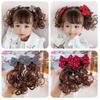Kids Headwear Princess Cute Children's Bow Wig Hair Accessories Bowknot Hairclip Baby Wig Hairpin