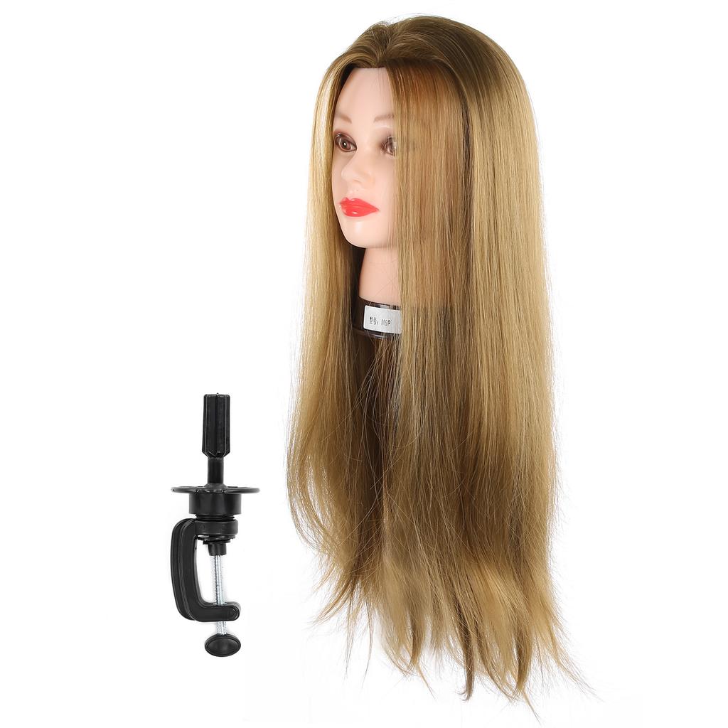 Mannequinkopf Übungspuppe Kosmetikpuppe Haarstyling-Trainingskopf mit Haar