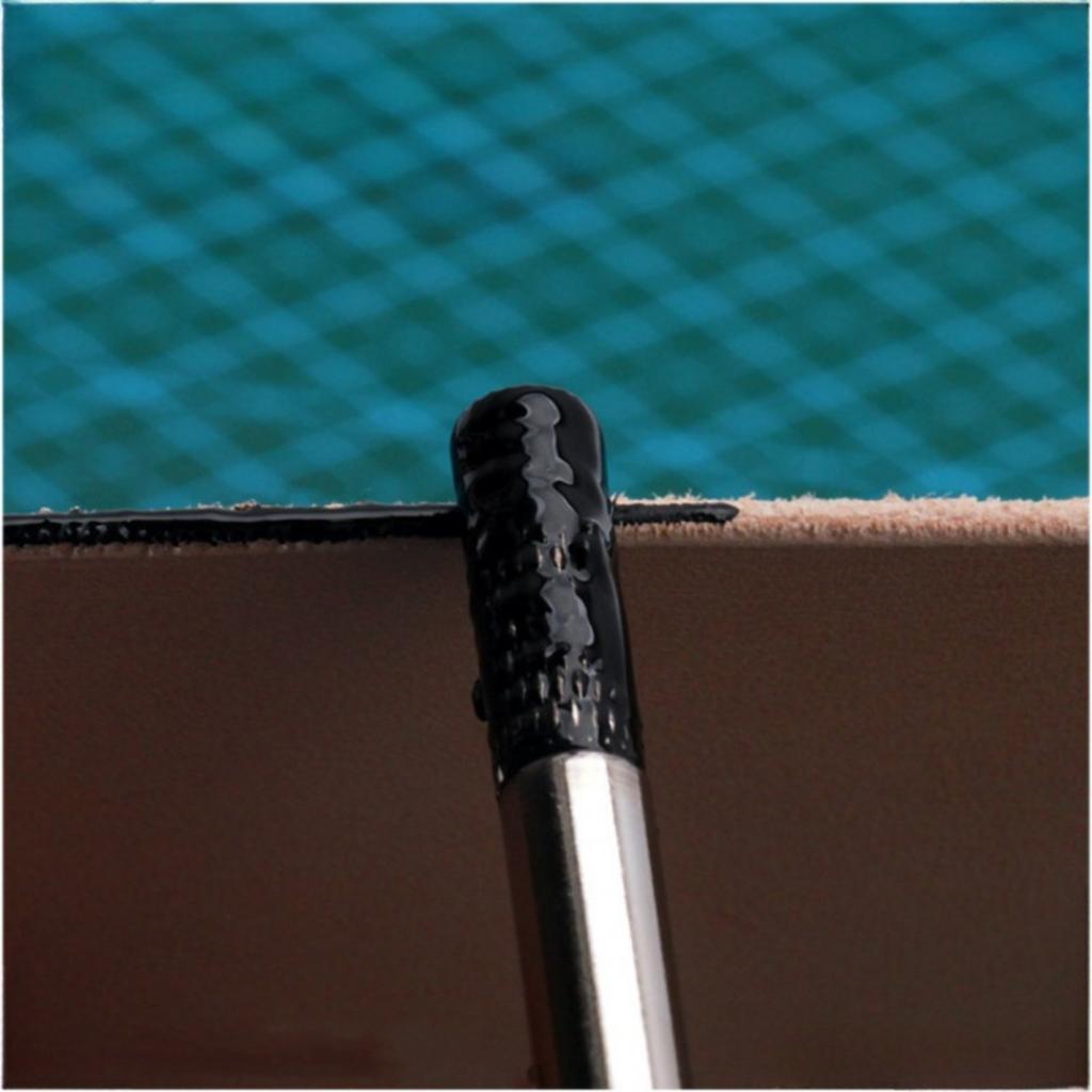 1pc Hand Leather Edge Oil Pen Stainless Steel DIY Leathercraft Side Oil Paint Roller Applicator Leather Dye Painting Tool