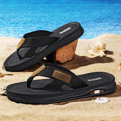 Męskie Kapcie Letnie Nowe Klapki Klapki Wewnętrzne Zewnętrzne Chodzenie Codzienne Buty Plażowe Płaskie Sandały Męskie Buty