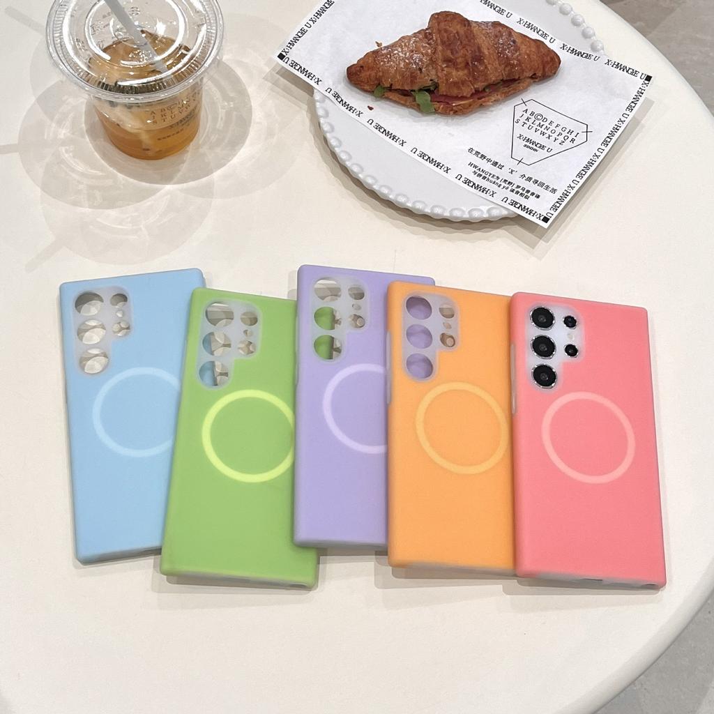 Samsung S25 Ultra Liquid Jelly Magnetic Suction Phone Case Suitable for S24 Skin Feeling S23FE Full Inclusive Anti Fall Protection Case