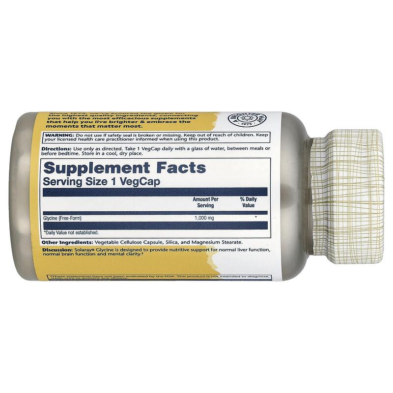 Glycine , 1,000 Mg , 60 VegCaps