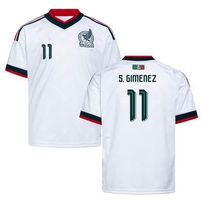 Mexico Away Jersey 2026 World Cup Mexico Jersey Number 11 S.GIMENEZ Football Unisex Fans Tee Quick Drying Breathable Football Jersey Unisex