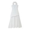 European-American Women's Strapless One-Shoulder Sleeveless Fashion Dress