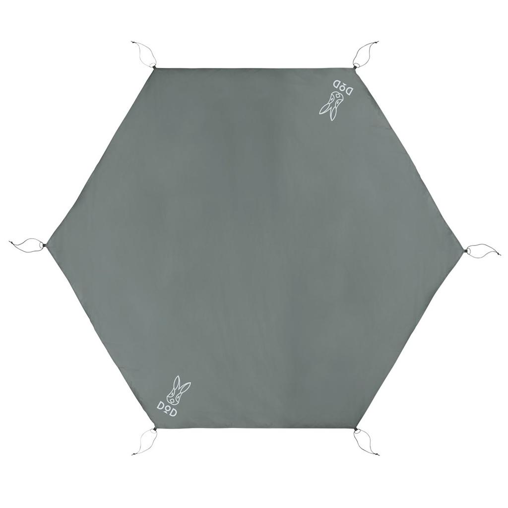 DOD (D.O.D.) One-Pole Tent M Ground Sheet, 315cm X 270cm, GS5-562-GY