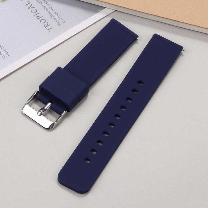 Snabbkopplingsbart Silikonarmband för Samsung & Huawei GT Smartklockor (16-24 mm) Tillgänglig nu