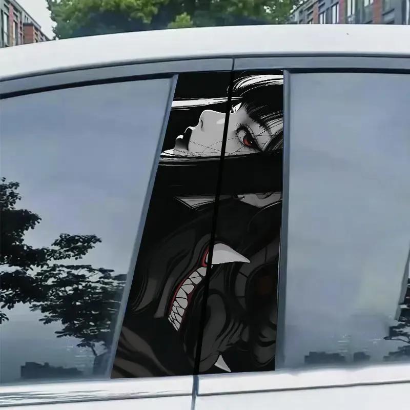 1pc/2pcs JDM Universal Car Stickers Auto B Pillar Waterproof Decoration DIY Car Doors Pillar Sunscreen Refit Car Styling Decals