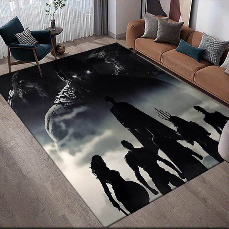 

Justice League Characters Anti-Slip Floor Mat, Rectangular Carpet for Living Room 60x90cm