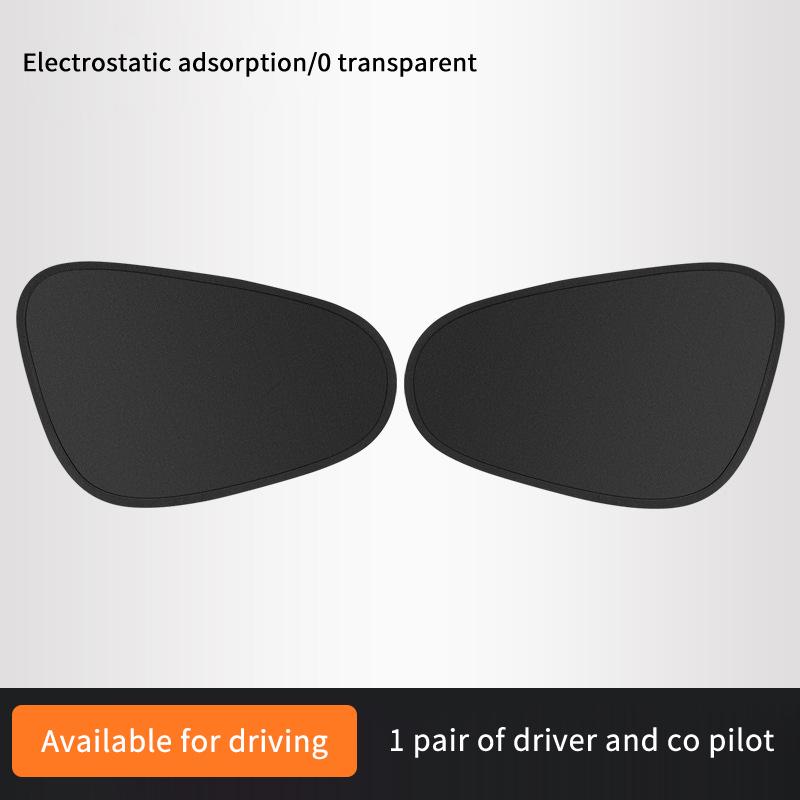 4PCS No Residue Car Side Window Sun Visors Electrostatic UV Blocking Sunshade Curtains for Driving