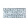 English Alphabet Epoxy Resin Molds Silicone Capital Lowercase Letters Cement Mold for DIY-Jewelry Pendants Crafts