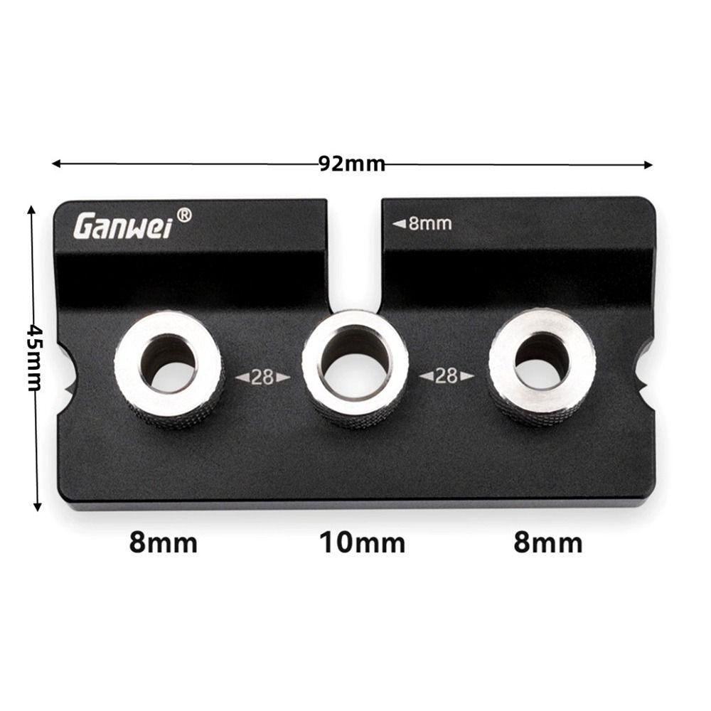 Aluminum Alloy Woodworking Pocket Hole Jig 3 in 1 Drilling Guide Locator Adjustable Woodworking