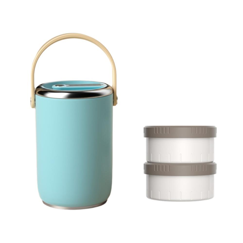 Large Capacity Insulated Food Bucket Multi-layer Thermal Lunch Box Vacuum Insulated Food Jar  Soup