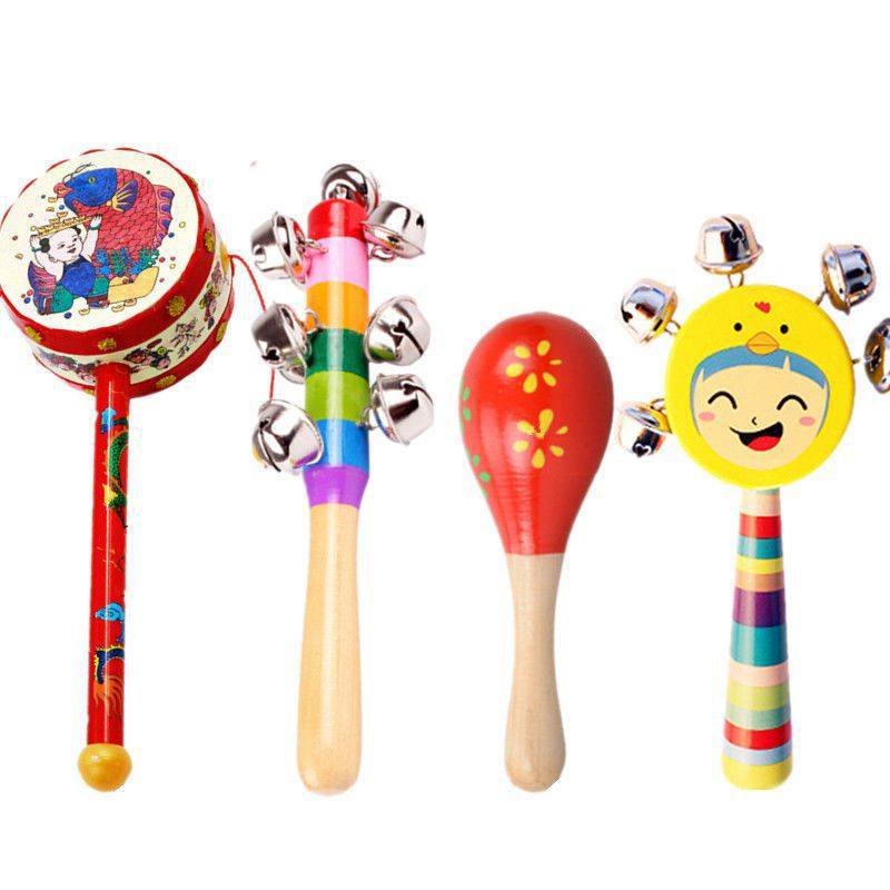 Baby Hand Rattle Toy Rattle Puzzle Early Education 3-6-12 Baby 0 1 Year Old Infant Newborn Boy And Girl