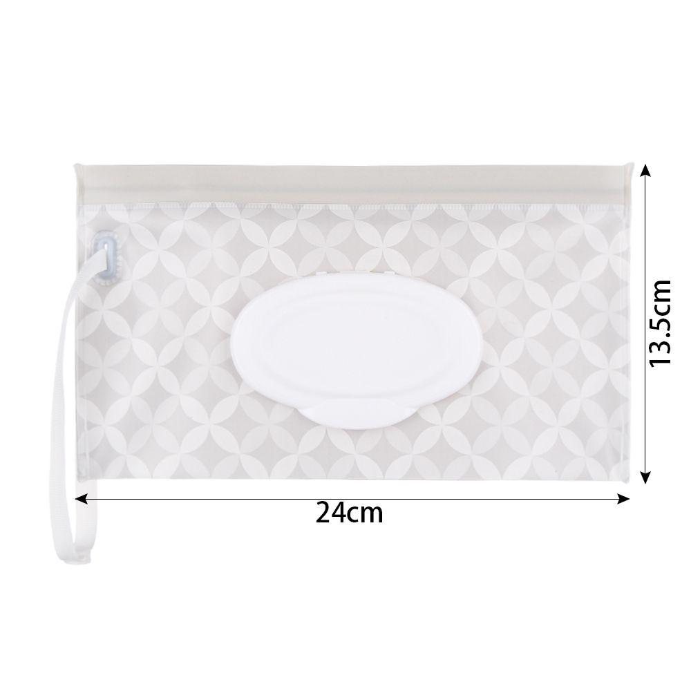 1pcs Fashion Cute Snap-Strap Flip Cover Carrying Case Portable Wet Wipes Bag Cosmetic Pouch Stroller Accessories Tissue Box