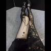 Gothic Vintage Dark Fishnet Tights Stocking Women Alternative Sexy Spider Web Pantyhose Cyber Punk Socks