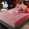 Bedding Set Thicken Velvet Bed Cover Elastic Bed Sheets Set Mattress Cover Winter Milk Velvet Sleeping Mattress Topper