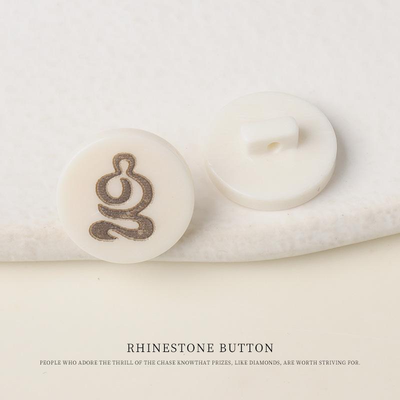 

5pcs Laser Auspicious Cloud Lotus Flower Beef Bone Button Chinese Cheongsam Hanfu Button Cotton And Linen Shirt Cardigan Sweater Button 11Mm dedicated to Buddha