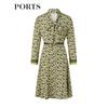 Ports Women's Fall Labyrinth Geometry Mulberry Silk Dress