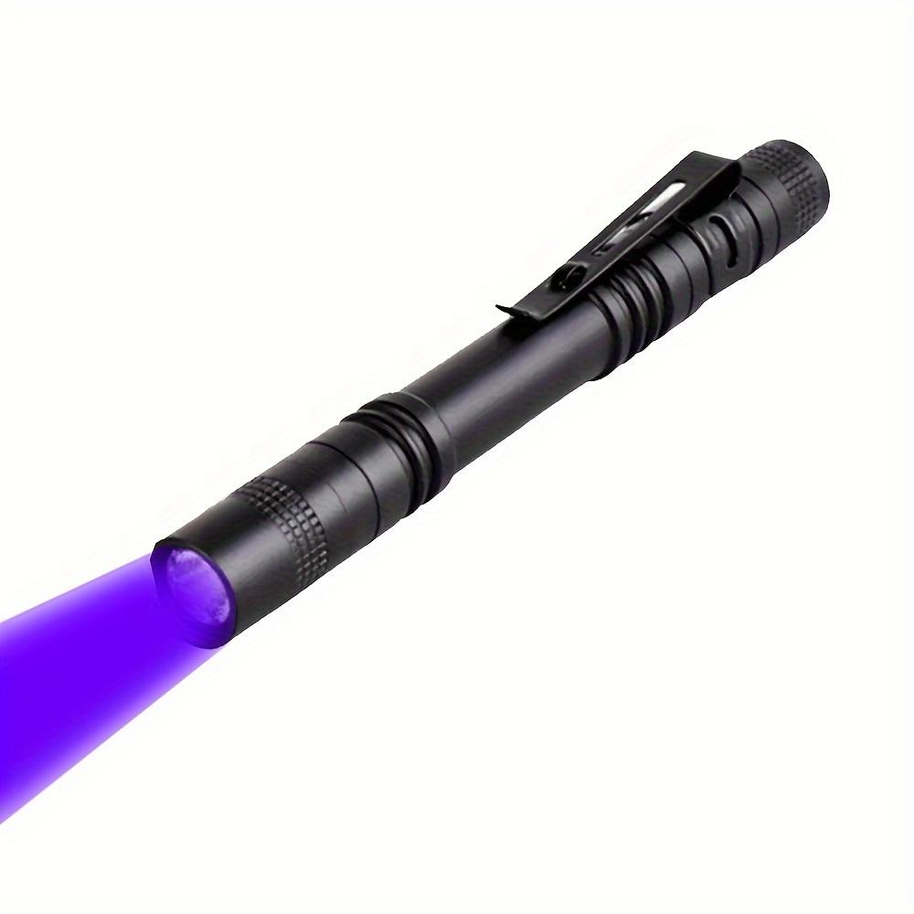

1PC UV Black Light Flashlight, Invisible Ink Detection Light, Small Portable Pocket Pen Light (without Battery)